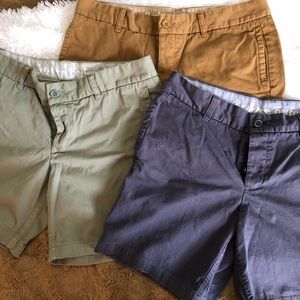 J. Crew Broken In Boyfriend Short Lot Of 3 size 6
